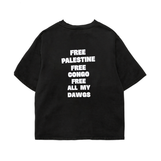 Free All My Dawgs Oversized Shirt