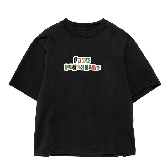 Free Palestine Comic Oversize Tee