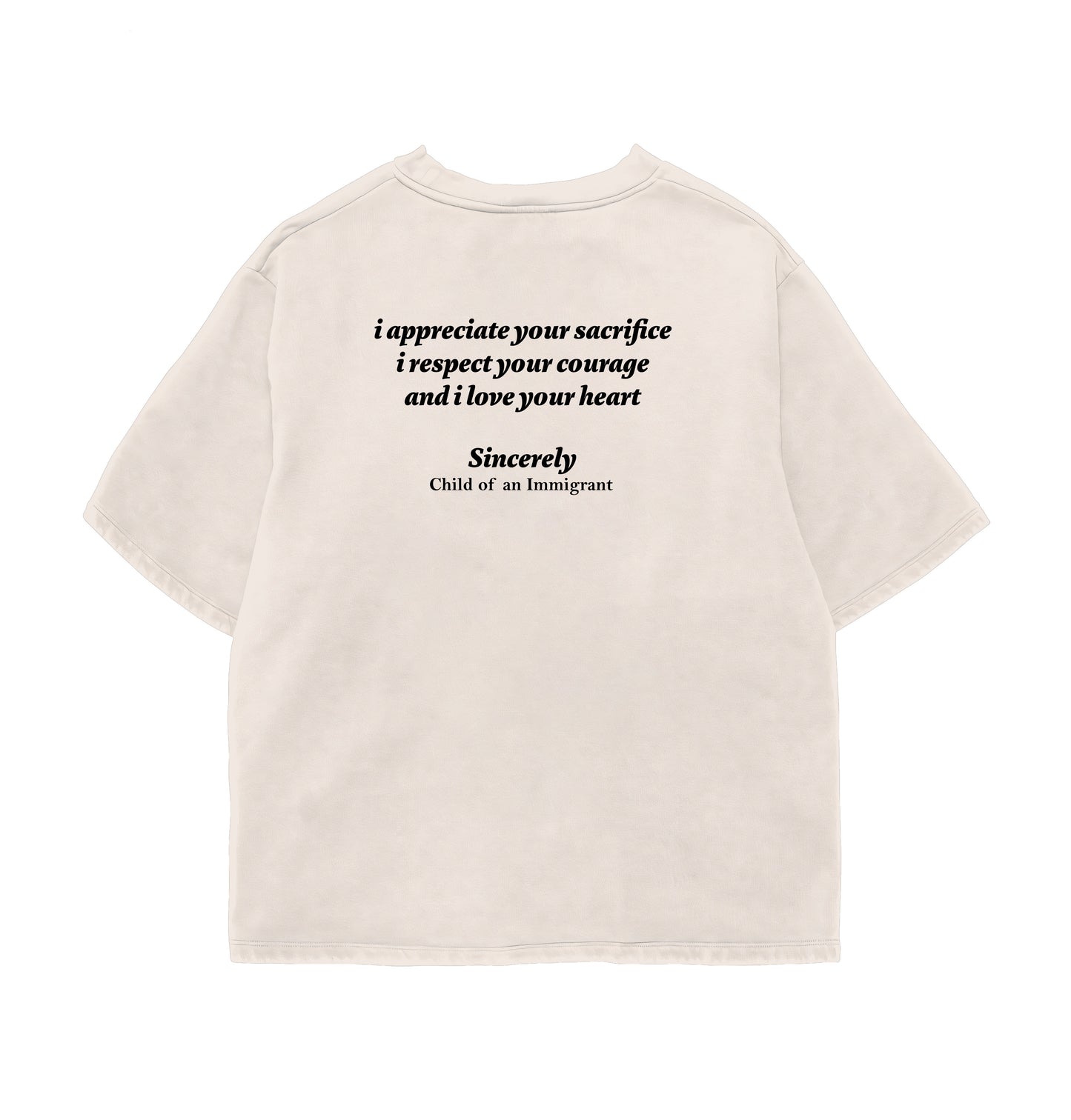 Letter To Our Parents Oversize Tee Culturetribe