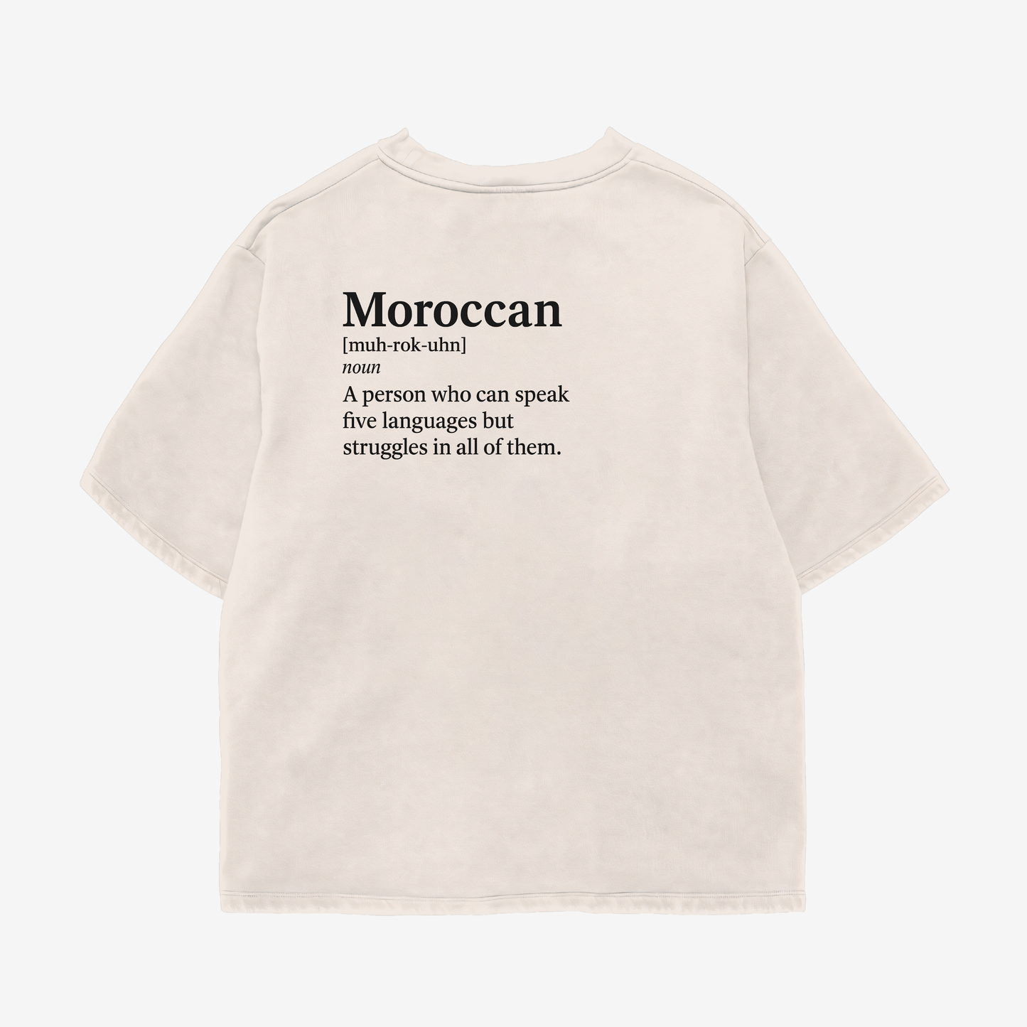 Moroccan Definition Language Oversize Tee