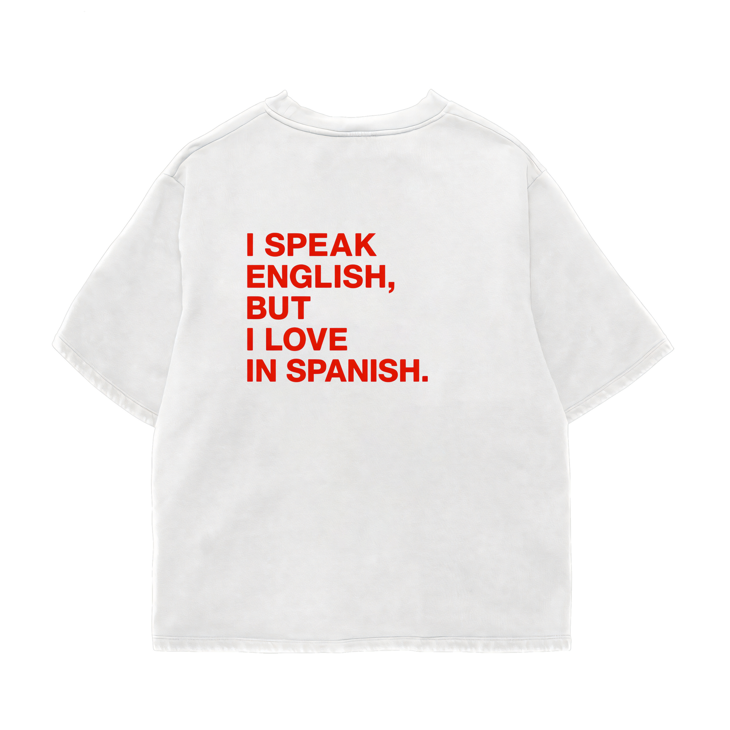Speak English Oversized Shirt