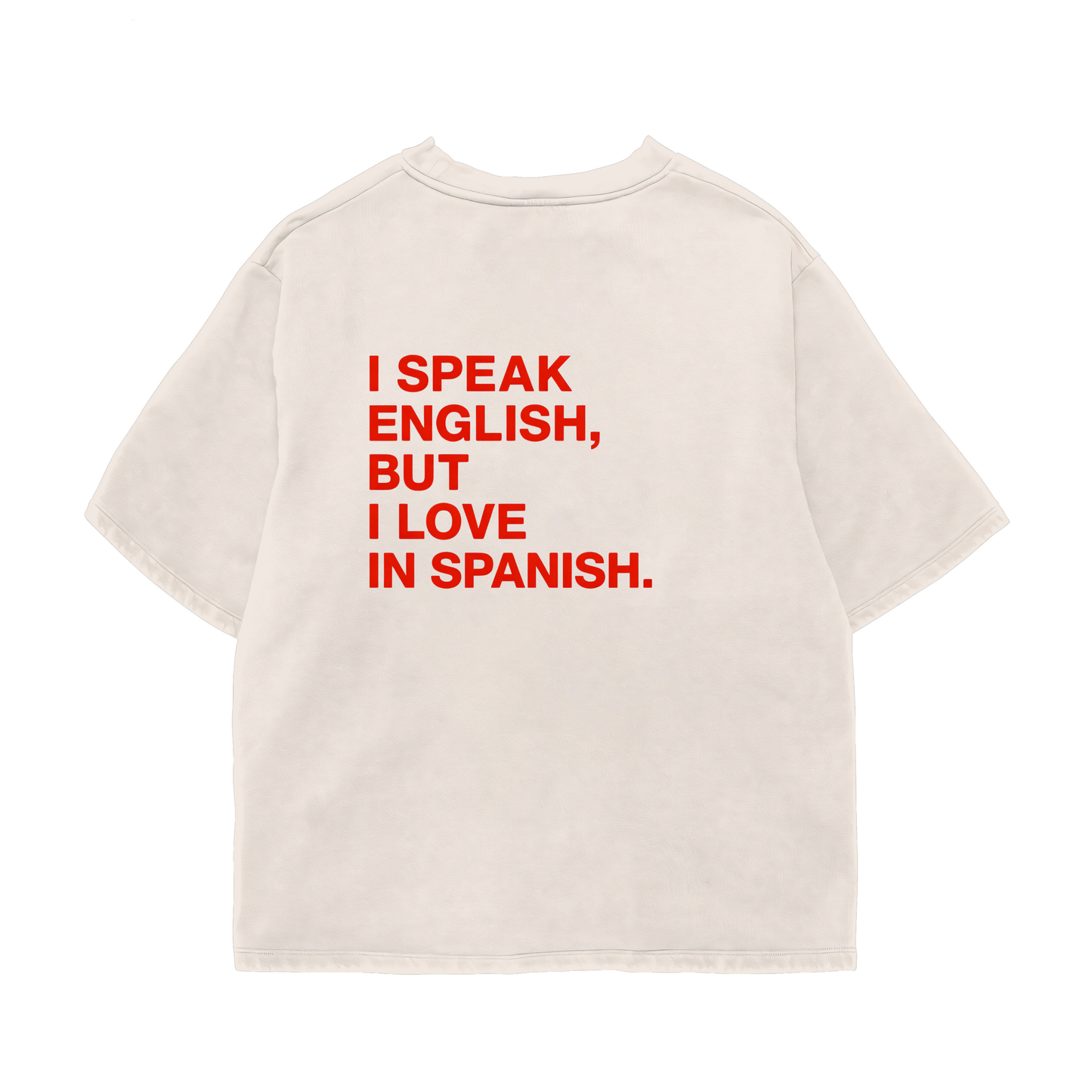 Speak English Oversized Shirt