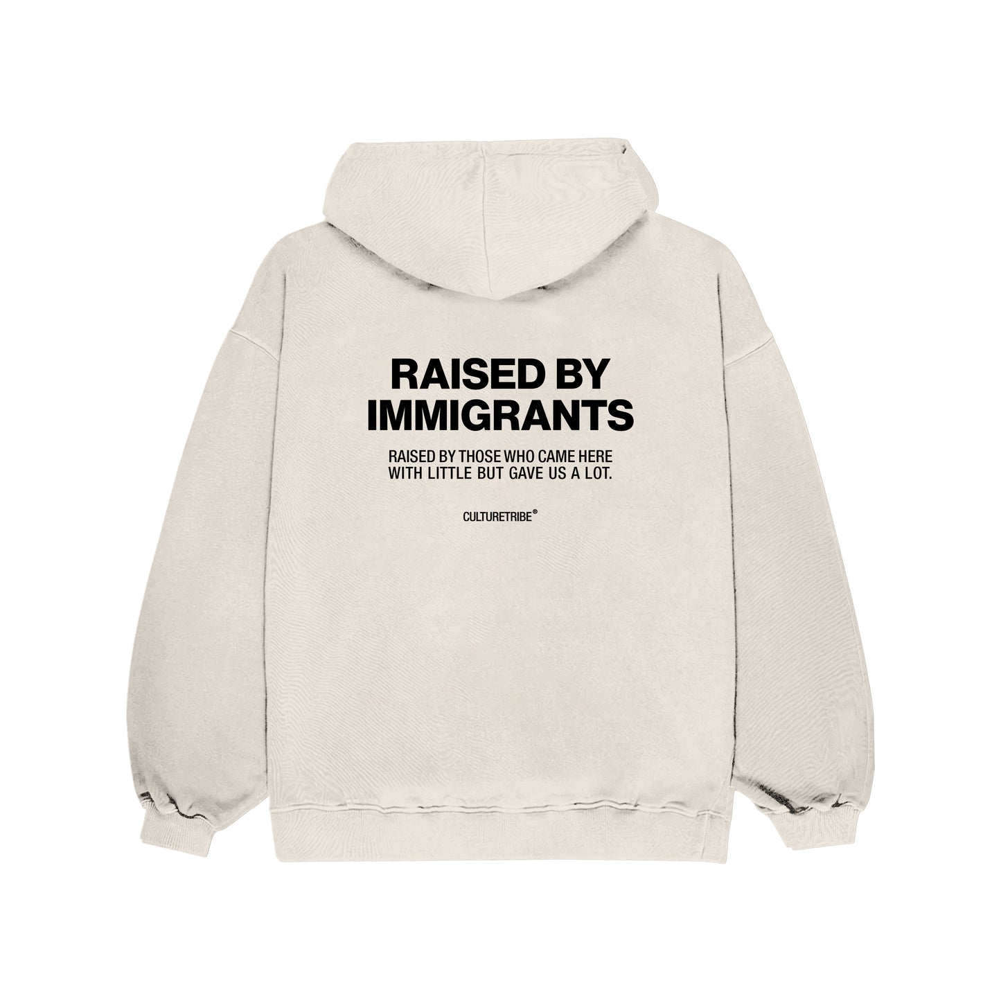 Raised By Immigrants Oversized Hoodie Culturetribe