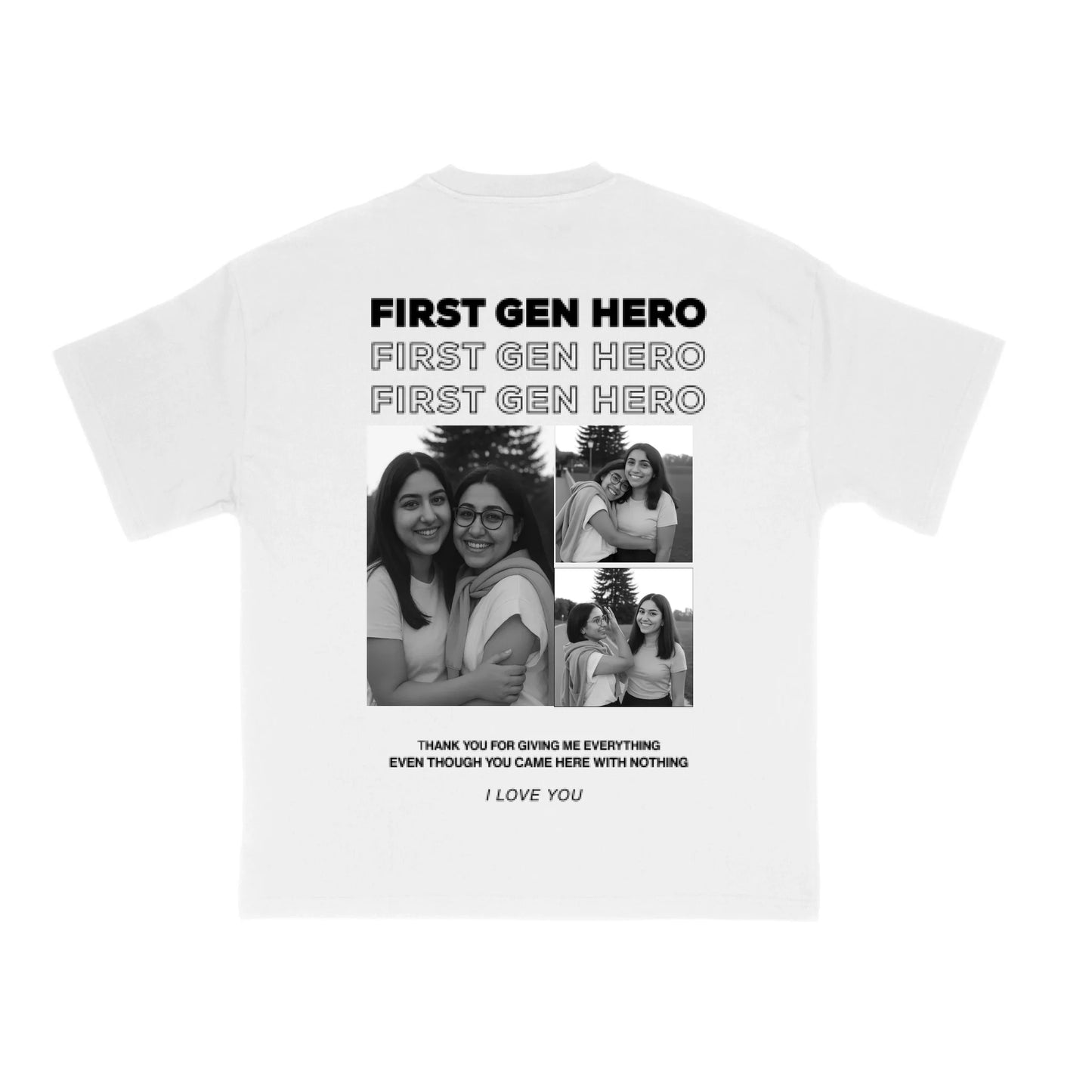 mockup white tee
