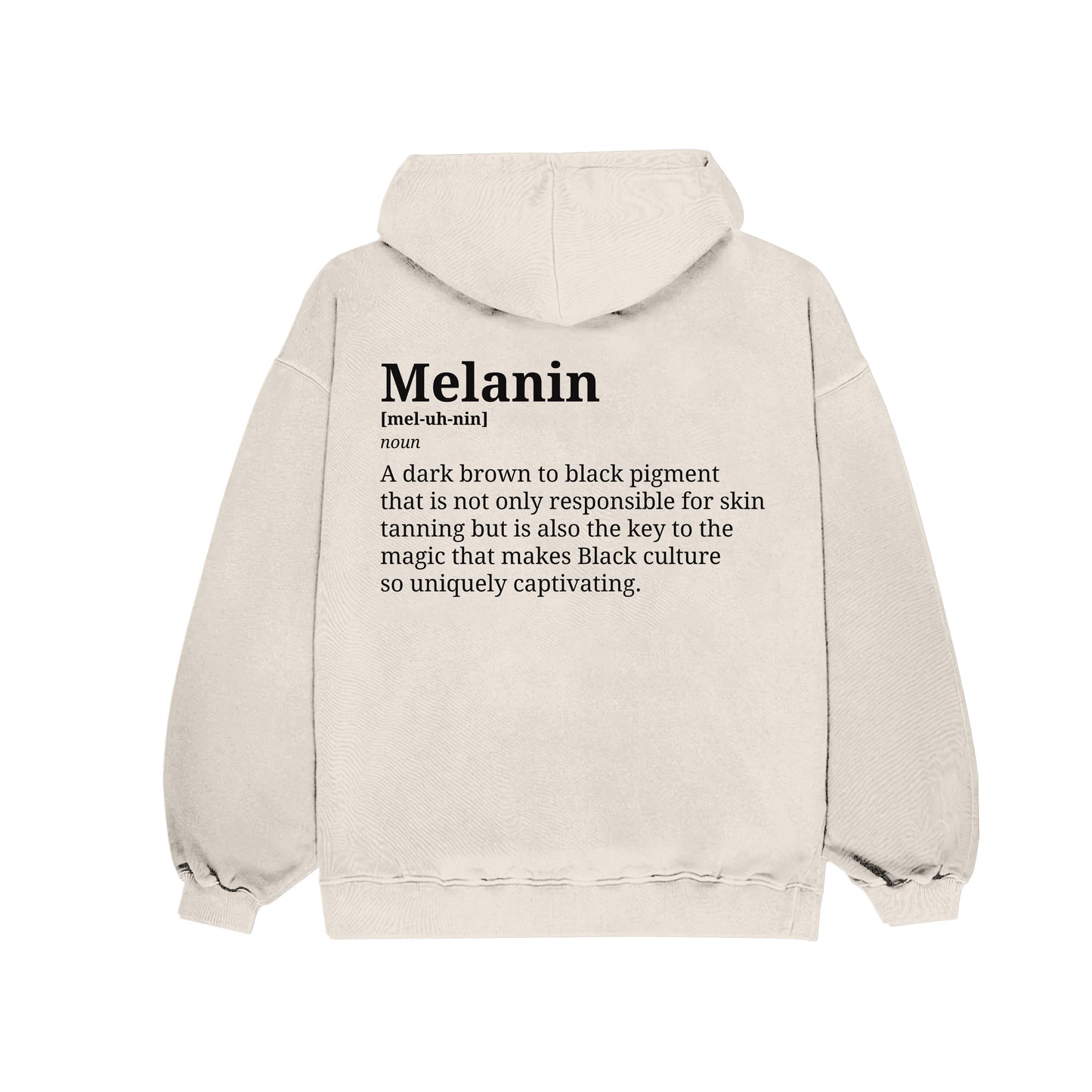 Melanin Backprint Oversized Hoodie Culturetribe