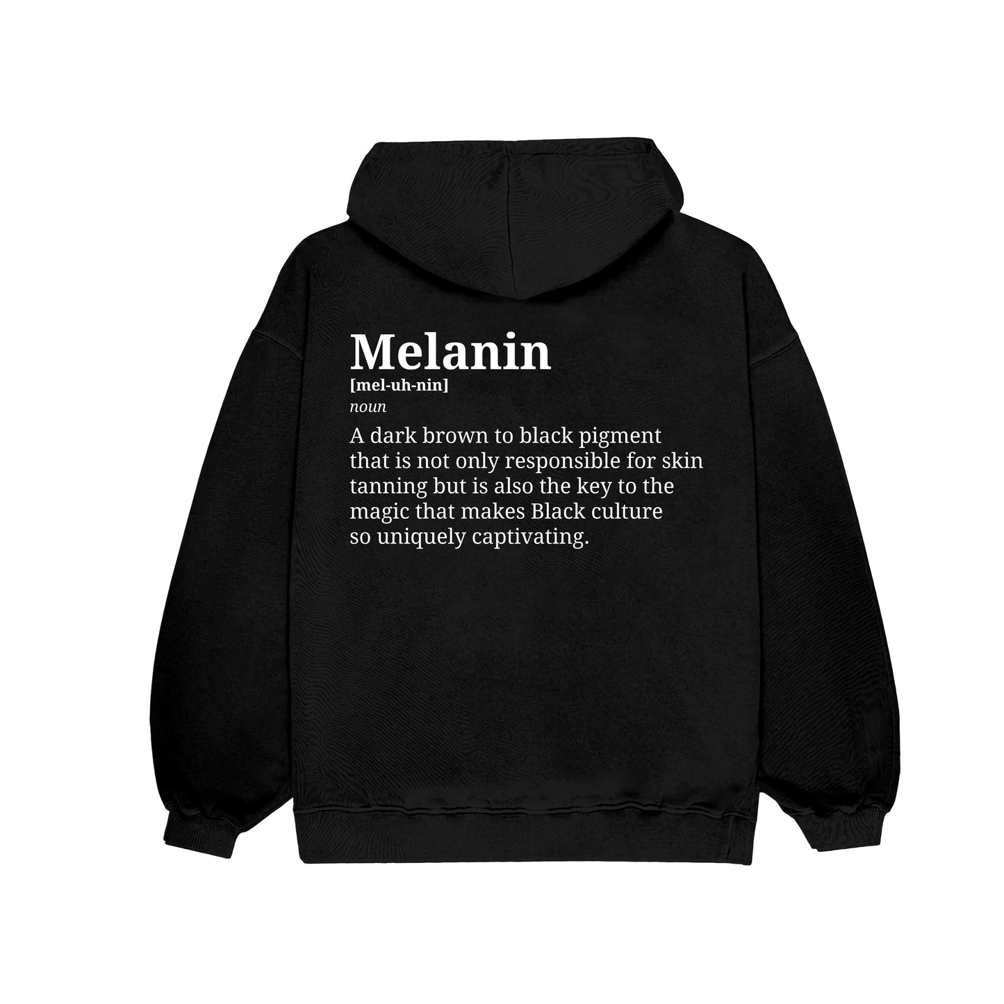 Melanin Backprint Oversized Hoodie Culturetribe