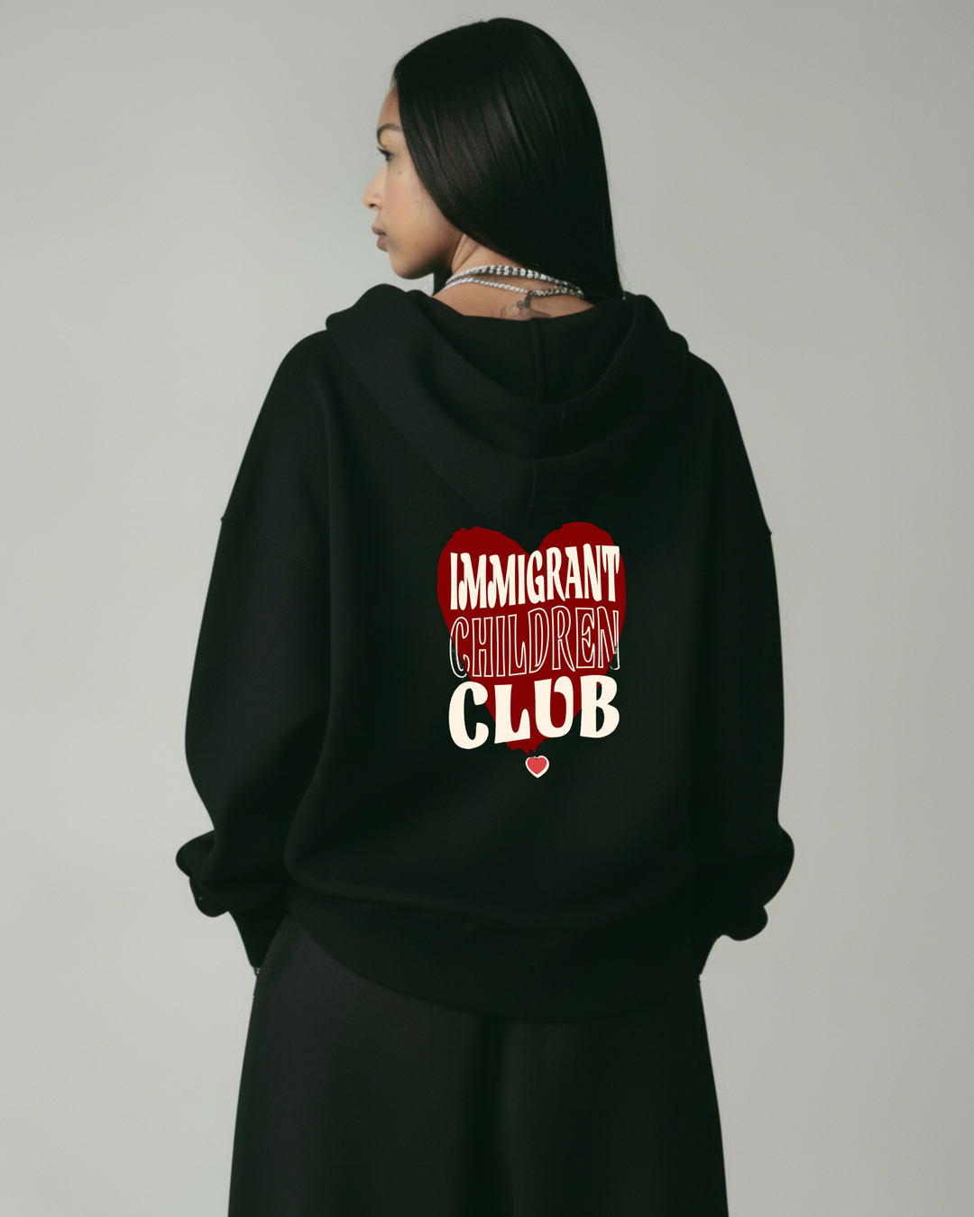 <tc>Immigrant Club Oversized Hoodie</tc>