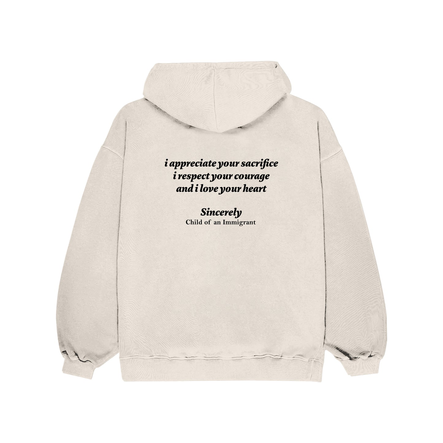 Letter To Our Parents Oversize Hoodie Culturetribe