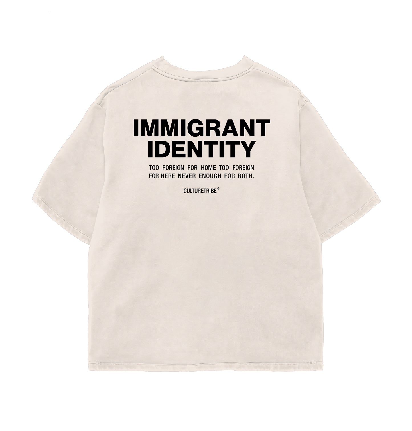 Immigrant Identity Oversize Tee Backprint Culturetribe