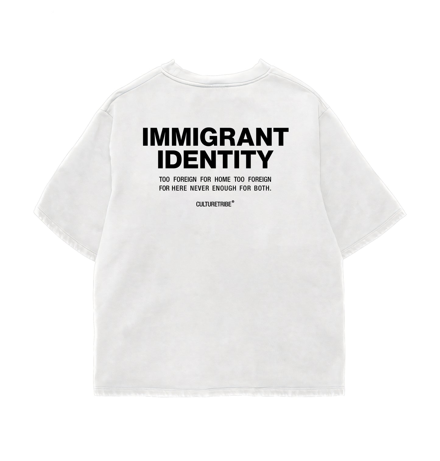 Immigrant Identity Oversize Tee Backprint Culturetribe