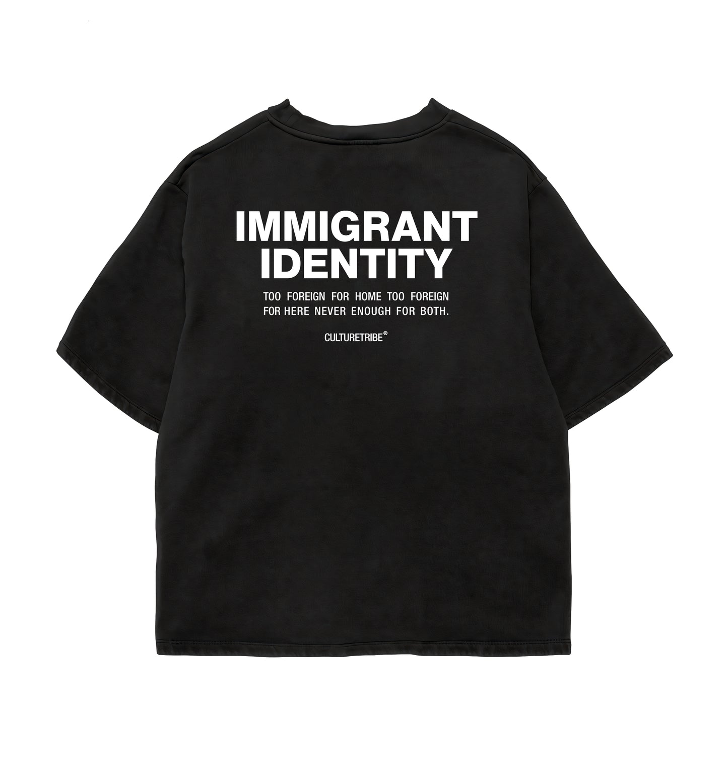 Immigrant Identity Oversize Tee Backprint Culturetribe