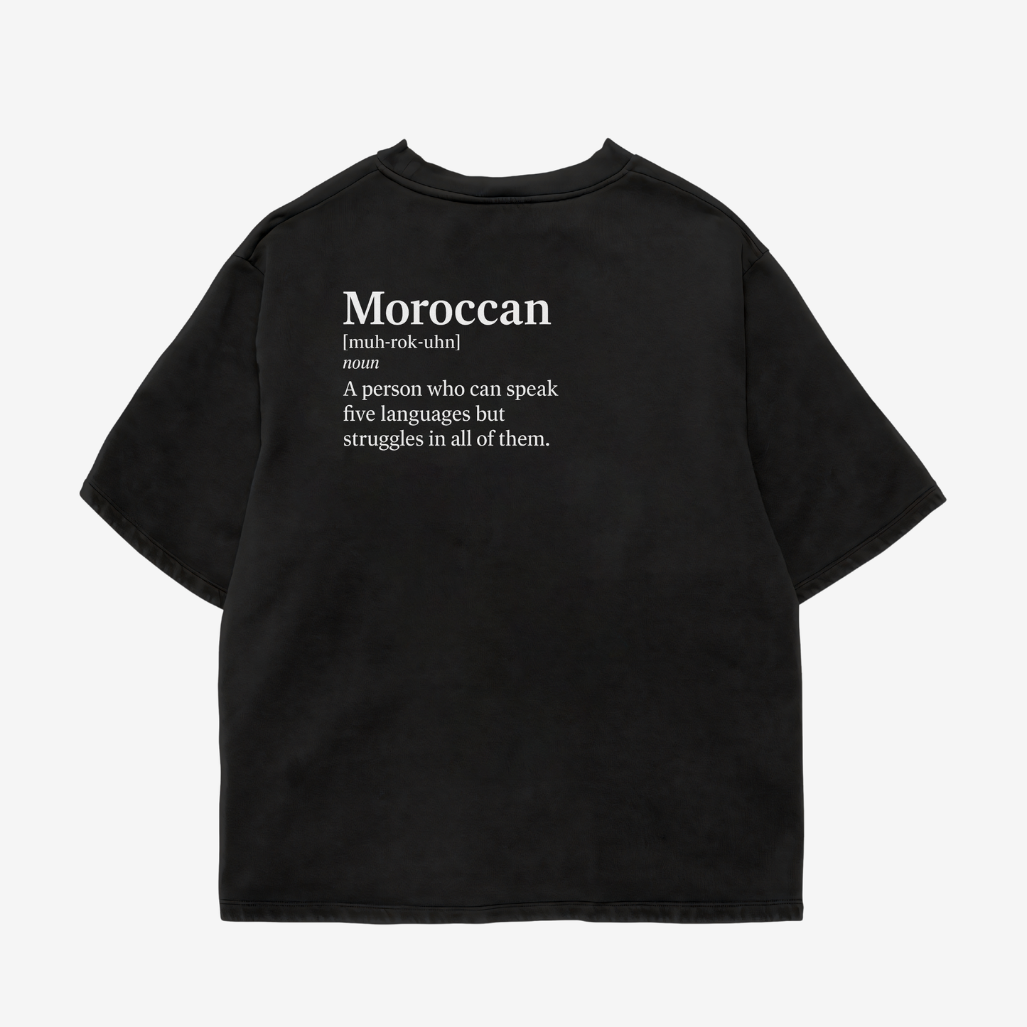Moroccan Definition Language Oversize Tee