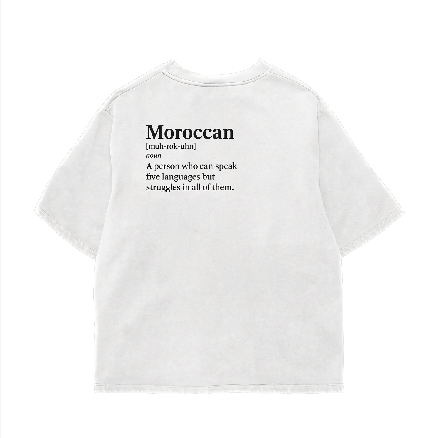 Moroccan Definition Language Oversize Tee