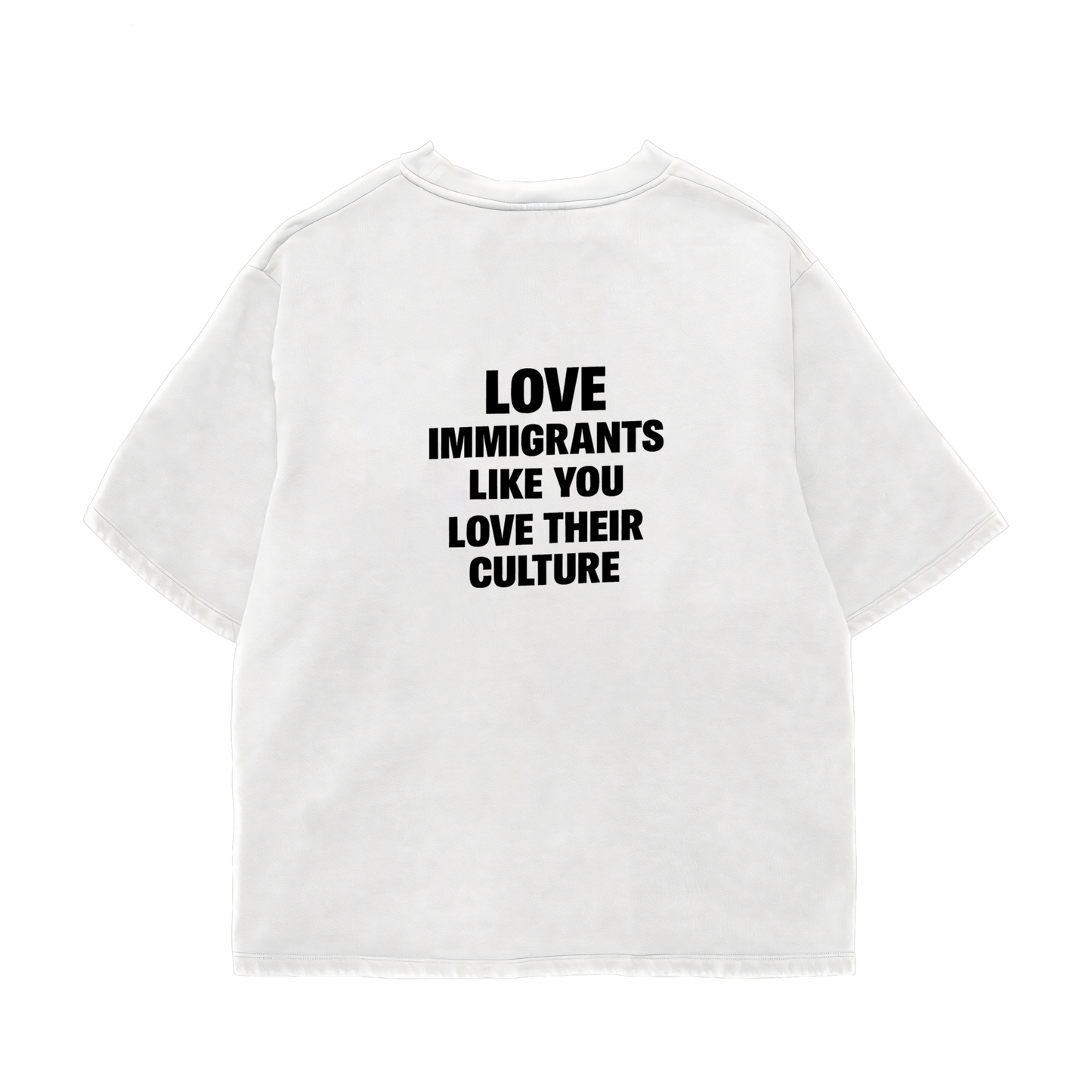 Love Immigrants Oversized Shirt