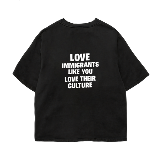 Love Immigrants Oversized Shirt