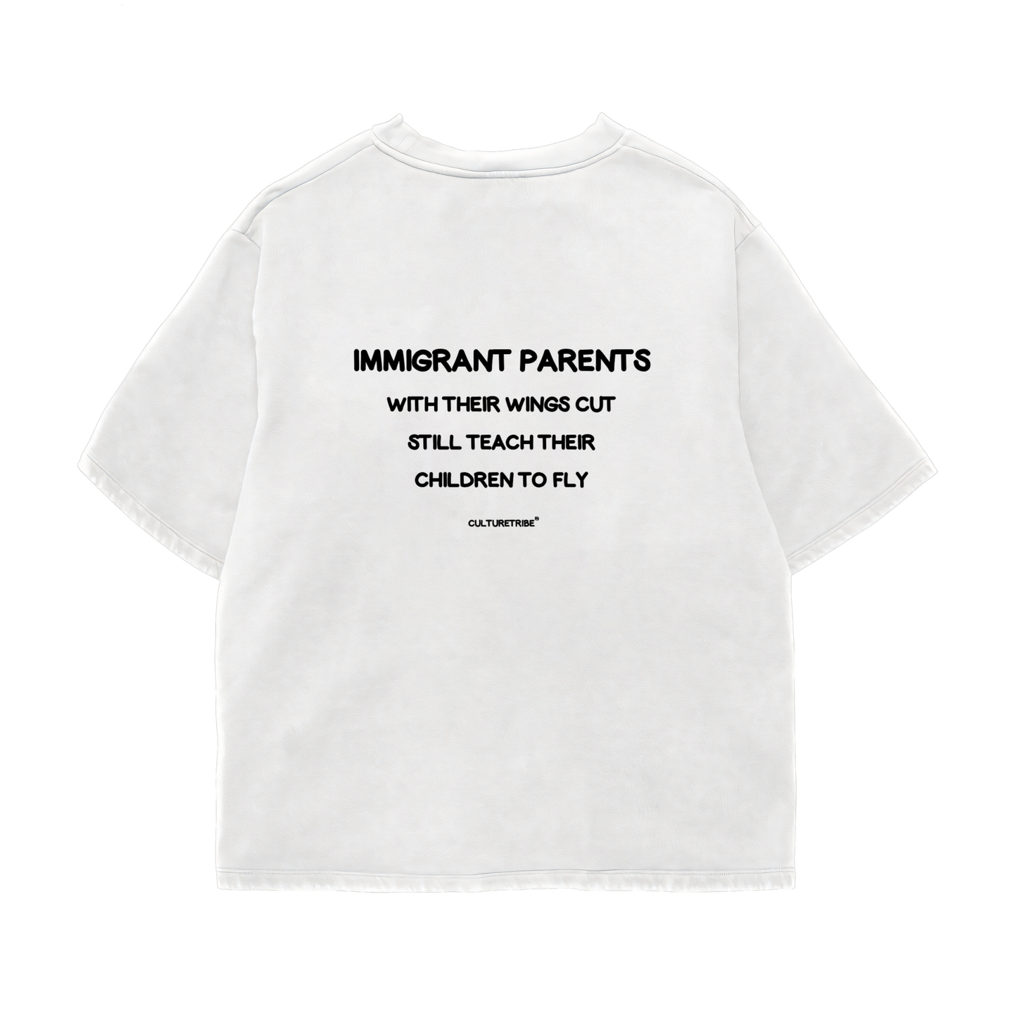 WINGS CUT BACKPRINT Oversized Shirt