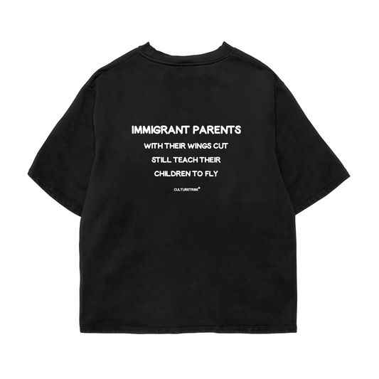 WINGS CUT BACKPRINT Oversized Shirt