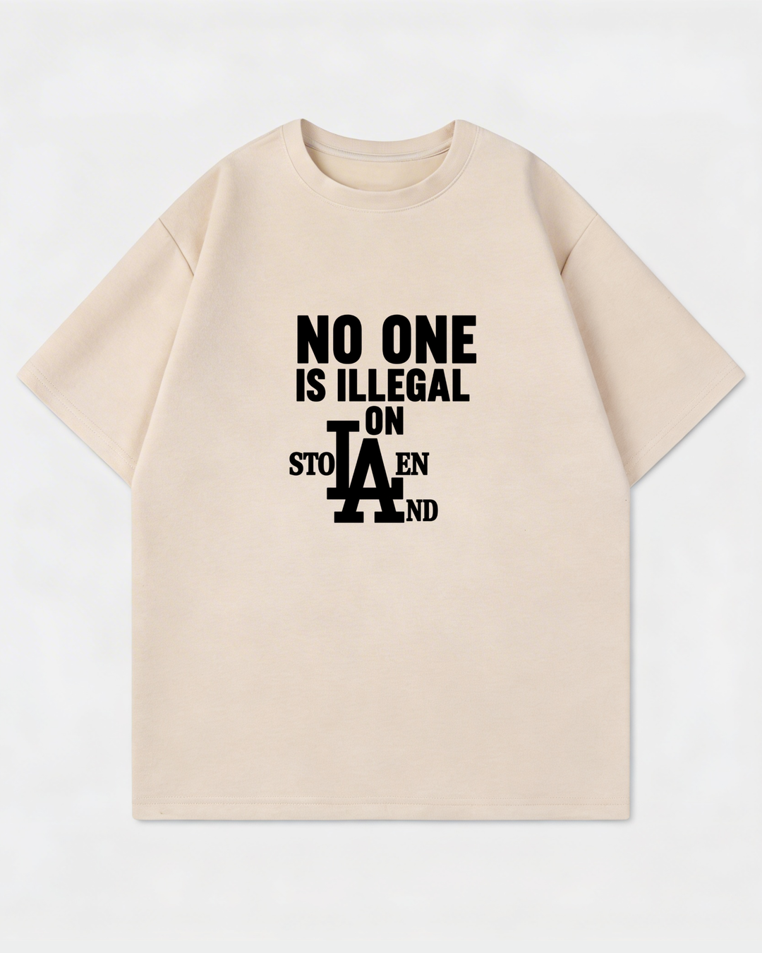 No One Is Illegal Oversized Shirt
