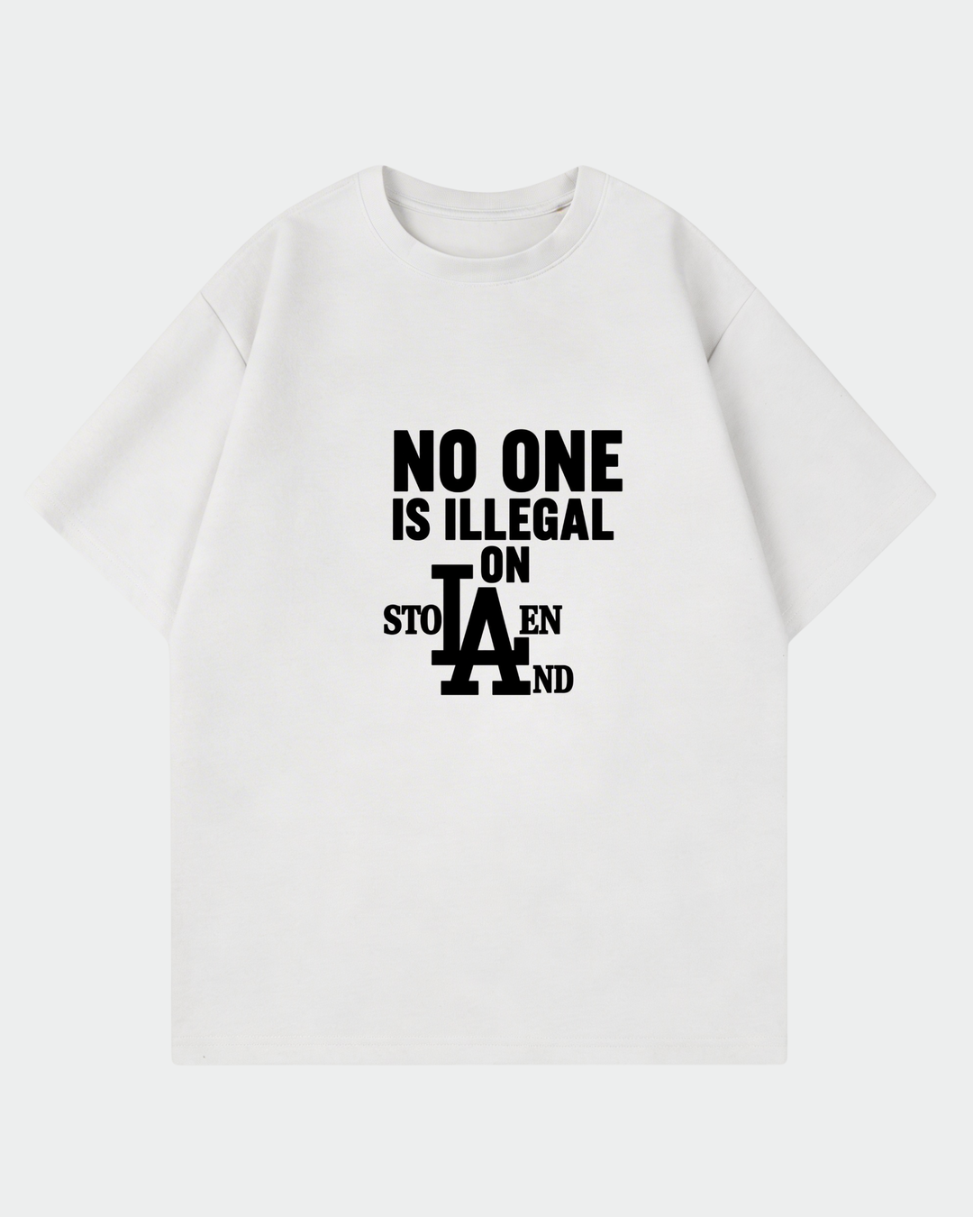 No One Is Illegal Oversized Shirt