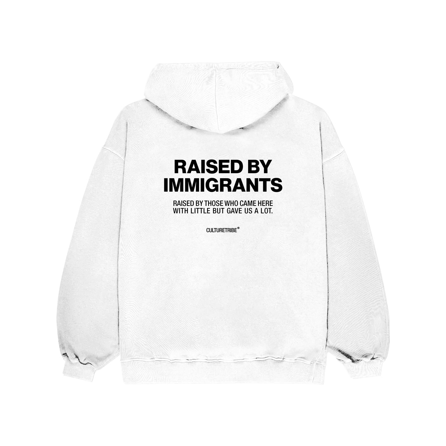 Raised By Immigrants Oversized Hoodie Culturetribe