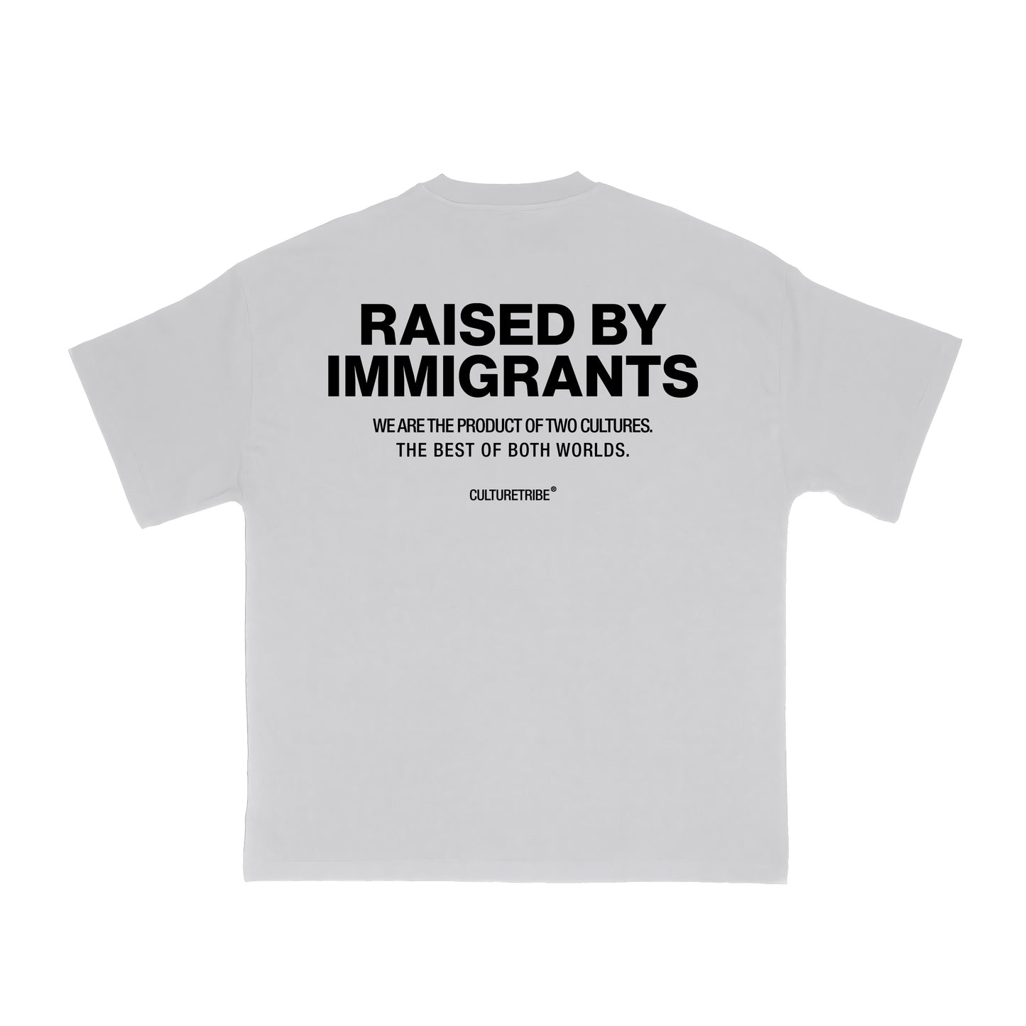 Raised By Immigrants Backprint Tee Culturetribe