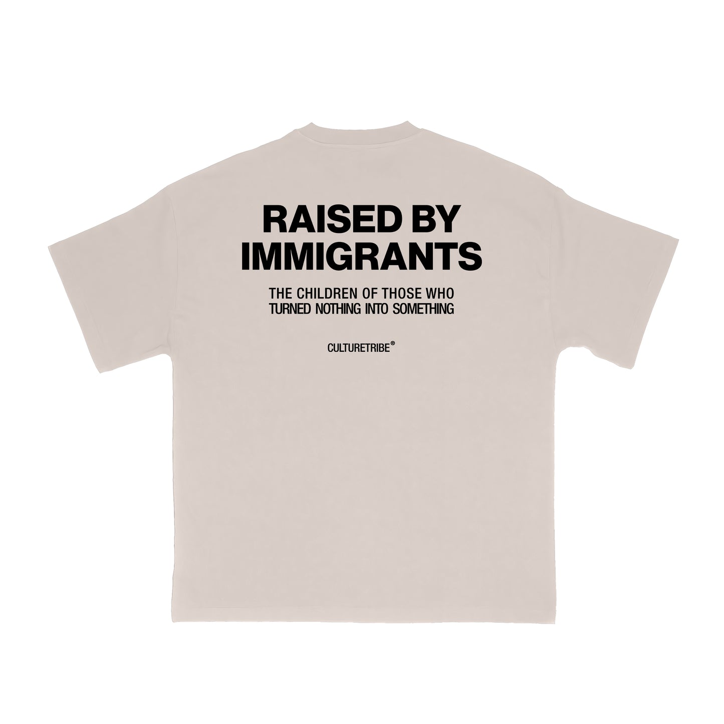 Raised By Immigrants Backprint Tee