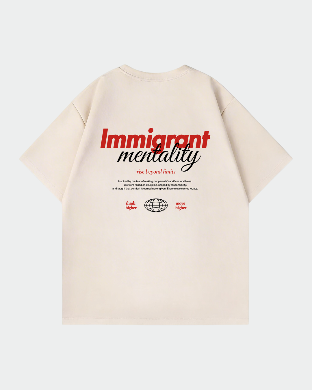 <tc>Immigrant Mentality Oversized Shirt</tc>
