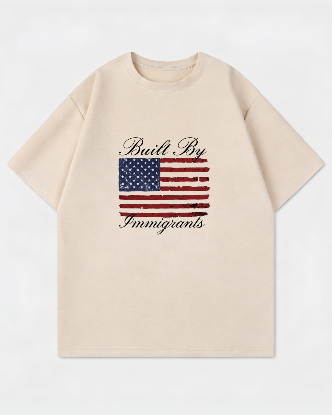 <tc>Built By Immigrants Oversized Shirt</tc>