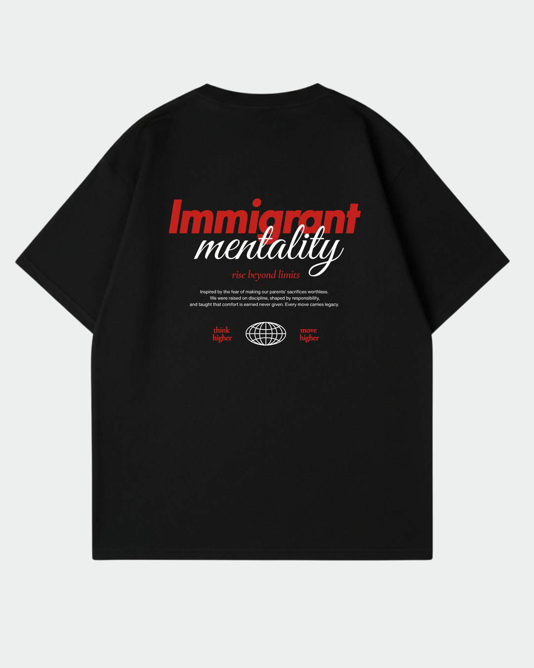<tc>Immigrant Mentality Oversized Shirt</tc>