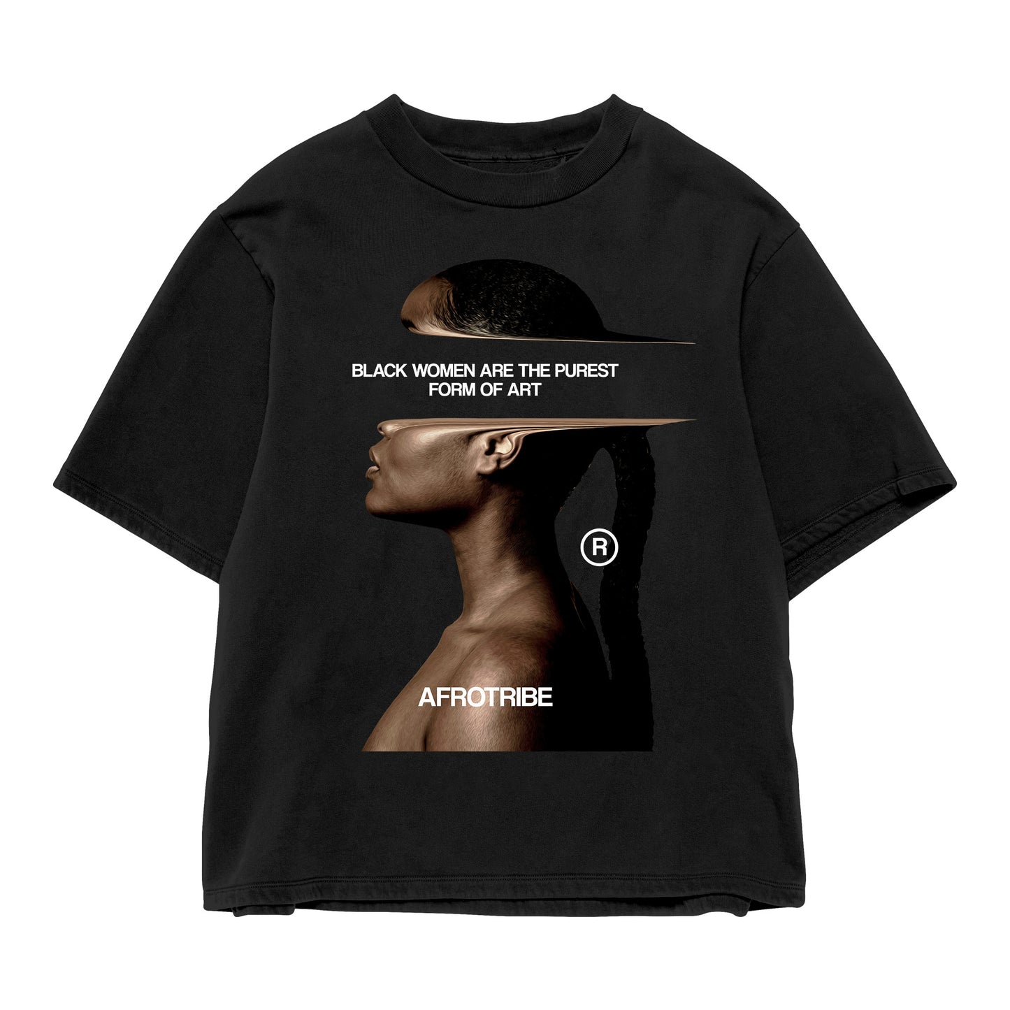 Black Woman Oversize Tee