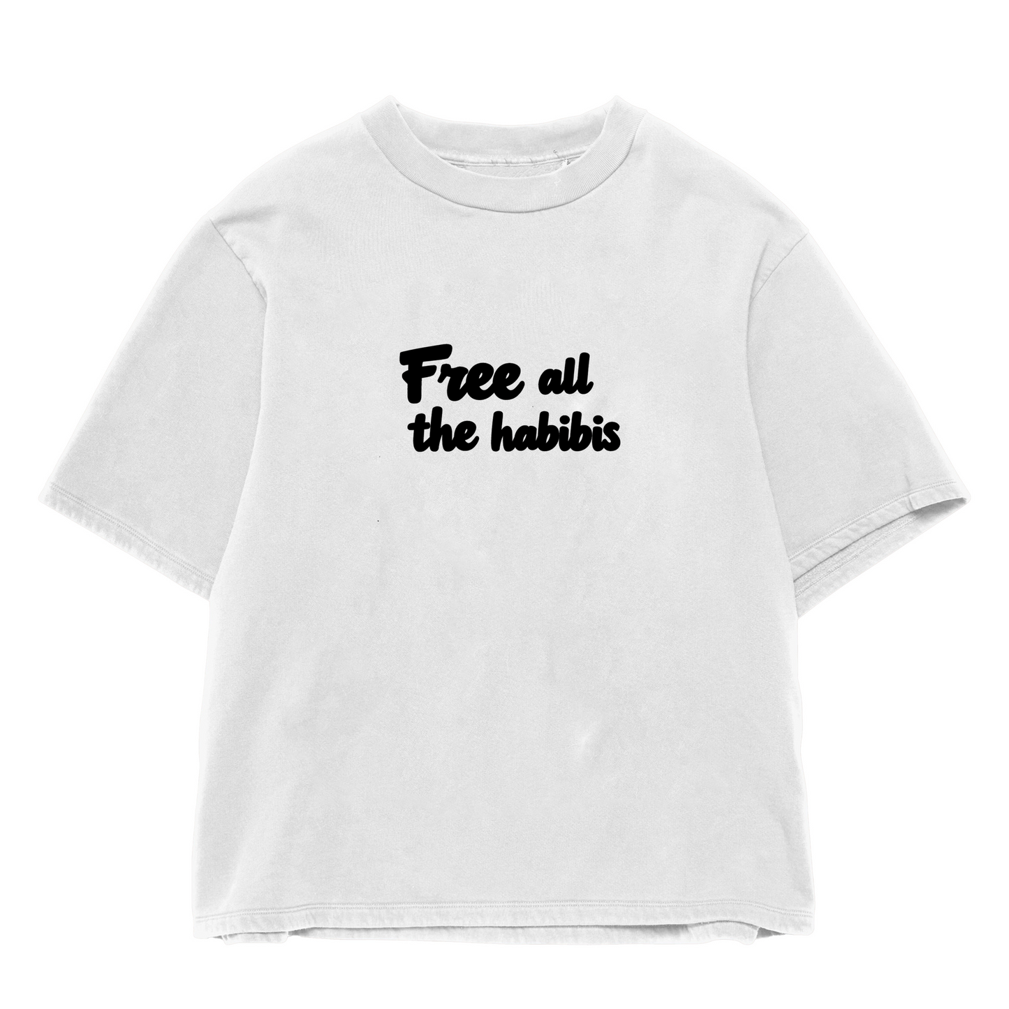 Free all the habibis front Oversize Shirt