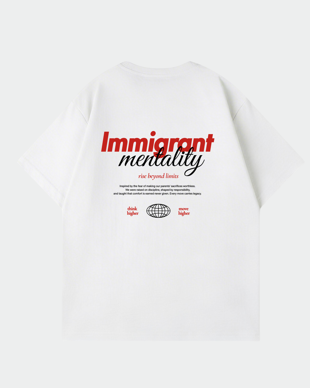 <tc>Immigrant Mentality Oversized Shirt</tc>